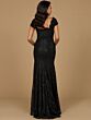Lara 28980 Cap Sleeves Beaded Lace Dress