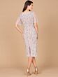 Lara 28996 Bateau Neckline Butterfly Sleeves Dress