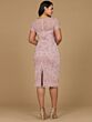 Lara 28997 Scoop Neckline Floral Midi Dress