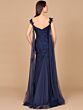 Lara 29018 Double Cape Two Strap Embroidered Dress