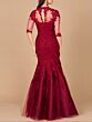Lara 29019 Sheer Sleeves Trumpet Silhouette Dress