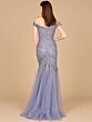 Lara 29021 Lace Embroidery Off The Shoulder Dress