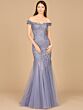 Lara 29021 Lace Embroidery Off The Shoulder Dress