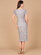 Lara 29036 Flutter Sleeves Floral Midi Dress