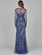 Lara 29039 Illusion Sleeves Jewel Neck Embellished Dress