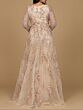 Lara 29046 Long Sleeves Overskirt Floral Dress