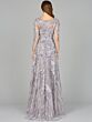 Lara 29048 Long Sleeves Beaded Embroidery Dress