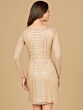 Lara 29062 Boat Neckline Long Sleeves Geometric Dress