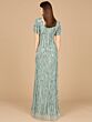 Lara 29074 Flutter Sleeves V-Neck Embellished Dress