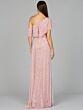 Lara 29084 Asymmetrical Neckline Side Tail Dress