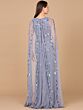 Lara 29086 Long Cape Jewel Neckline Dress