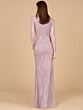 Lara 29094 Court Neckline Illusion Sleeves Dress