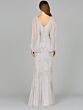 Lara 29095 Drape Sleeves Embellished V-Neck Dress