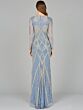 Lara 29112 Court Neckline Long Sleeves Embellished Dress