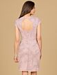 Lara 29118 Cutout Back Cap Sleeves Dress