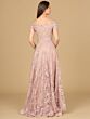 Lara 29122 Beaded Lace Off The Shoulder Dress