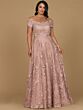 Lara 29122 Beaded Lace Off The Shoulder Dress