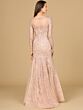 Lara 29130 Illusion Neckline Long Sleeves Lace Dress