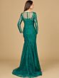 Lara 29131 Sheer Neckline Long Sleeves Lace Dress