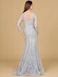 Lara 29131 Sheer Neckline Long Sleeves Lace Dress