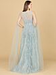 Lara 29143 Floor-Length Sleeves V-Neck Lace Dress