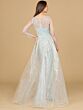 Lara 29146 Sheer Sleeves Geometric Overskirt Dress