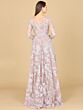 Lara 29148 Illusion Neckline Long Sleeve Embroidered Dress