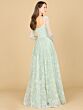 Lara 29151 Sweetheart Neckline Long Sleeve Lace Dress