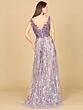 Lara 29155 Ombre Lace V-Neck Sleeveless Dress
