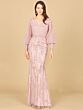 Lara 29158 Detachable Overskirt Bishop Sleeves Dress