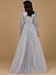 Lara 29158 Detachable Overskirt Bishop Sleeves Dress