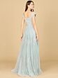 Lara 29160 Plunging Neckline Cap Sleeves Lace Dress