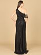Lara 29168 Asymmetrical Neckline Side Tail Dress