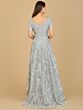 Lara 29193 Short Sleeves V-Neck Embroidered Dress