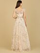 Lara 29196 Plunging Neckline Embroidered Dress