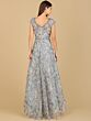 Lara 29196 Plunging Neckline Embroidered Dress