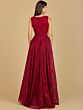 Lara 29197 Pleated Overskirt V-Neck Embroidered Dress