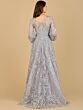 Lara 29198 Lantern Sleeves V-Neck Embroidered Dress