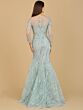 Lara 29199 Illusion Neckline Trumpet Silhouette Dress