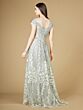 Lara 29235 Illusion Neckline Floral Embroidery Dress