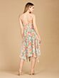 Lara 29243 Handkerchief Skirt Pleated Floral Dress