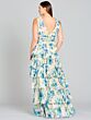 Lara 29249 Layered Skirt V-Back Floral Dress