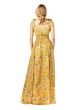 Lara 29275 Ruched Waist Sleeveless Floral Dress