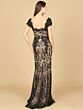 Lara 29295 Cap Sleeves Sweetheart Neckline Lace Dress