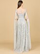 Lara 29300 Floor-Length Sleeves Sheer Neckline Dress