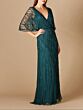 Lara 29319 Batwing Sleeve V-Back Blouson Dress
