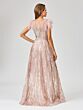 Lara 29475 Feather Sleeves Ombre Lace Dress