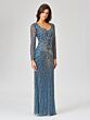 Lara 29602 Court Neckline Illusion Sleeve Dress