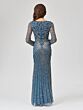 Lara 29602 Court Neckline Illusion Sleeve Dress