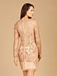 Lara 29610 Plunging Neckline Long Sleeve Dress